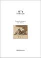PITY SATB choral sheet music cover